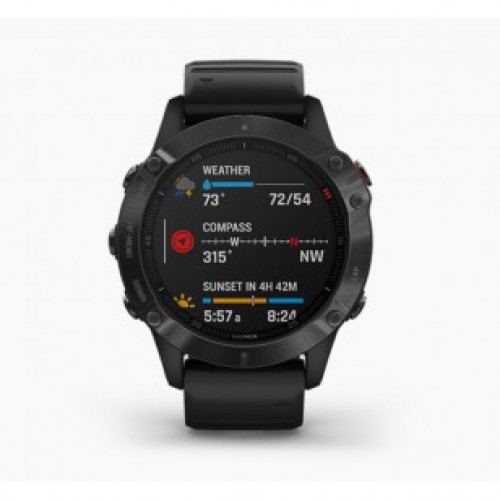 Garmin |Fēnix 6X Pro Black with Black Band 